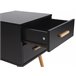 Beliani Mesa de centro ALLOA 40x40 Preto