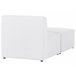 Beliani Chaise longue Bombazine LEMVIG Branco/ Bege