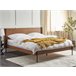 Beliani Cama com estrado MDF LIBERMONT 204x208 Castanho