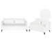 Beliani Conjunto de sofás HOBRO Branco