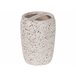 Beliani Conjunto de acessórios de banho PALMILLA Branco/ Bege