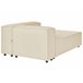 Beliani Chaise longue Linho APRICA Bege