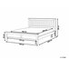 Beliani Cama com estrado Pinho MAYENNE 169x208 Castanho