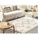 Beliani Pelos curtos KENITRA 140x200 Branco/ Bege
