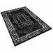 80 x 150 cm de tapete 150x80 Preto