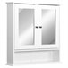 Armário de parede MDF espelho de vidro kleankin 56 Branco