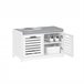 Banco para sapatos com 2 portas FSR23-II SoBuy PT 71 Branco