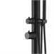Chuveiro de piscina em aço inoxidável CHIA 316L com misturadora e chuveiro manual H 230 cm, preto Preto