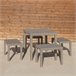 Banco de exterior Nailu 39x60 Castanho