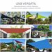 Vela de Sombra Retangular HDPE Outsunny Cinza