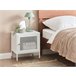 Beliani Mesinha de cabeceira OSSETT 45 Branco