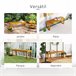 Banco de Jardim Madeira de Pinho Outsunny Castanho