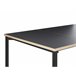 Beliani Mesa de jantar AVIS 90x140 Preto