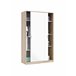 Armário 2 portas com efeito madeira 120 Branco