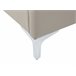 Beliani Cama com estrado Veludo AMBERT 148x212 Cinza