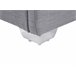 Beliani Cama com estrado Poliéster PARIS 195x228 Cinza