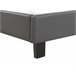 Beliani Cama com estrado Poliéster POITIERS 171x215 Cinza