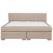 Beliani Cama continental Poliéster ADMIRAL 190x215 Areia
