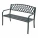Banco de jardim exterior Opsasar de 3 lugares [casa.pro] 127x53 Branco