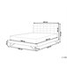 Beliani Cama com estrado Poliéster LANNION 203x223 Bege