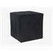 Puff CLASSIC preto rígido de veludo 35x35cm Preto