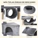 Arranhador de árvore para gatos Cinza