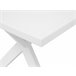 Beliani Mesa de jantar LIXA 100x180 Branco