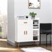 Armário Particle Board HOMCOM, casa - móveis de armazenamento 80 Branco