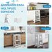 Torre de Aprendizagem MDF e Madeira de Pinho AIYAPLAY Branco