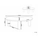 Beliani Mesa de centro AUBURN 112x46 Branco