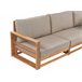 Beliani Conjunto lounge Madeira de acácia com certificado FSC® TIMOR Cinza Escuro