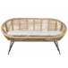 Beliani Conjunto lounge Rattan/vime MARATEA Natural