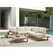 Beliani Conjunto lounge MYKONOS Branco/ Bege