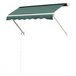 Toldo Manual Retrátil Aluminio e Poliéster Outsunny 180x70 Verde