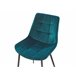 Beliani Silla de comedor MELROSE Turquesa