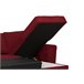Chaise longue com cama ASTON Vermelho