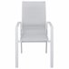 Set de jardim com mesa e 6 cadeiras ANZIO cor cinzenta Branco