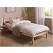 Beliani Cama com estrado Pinho VANNES 97x209 Castanho