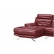 Chaise longue de pele HAWAI Chaise longue de pele HAWAI Vermelho