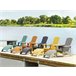 Beliani Silla de jardín ADIRONDACK Amarelo