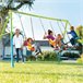 Balanço de jardim duplo com balancim INTEX Verde