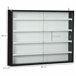 Vitrine de Parede Melamina de Madeira e Vidro HOMCOM 80 Preto
