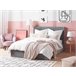 Beliani Cama com armazenamento Veludo VION 157x216 Cinza