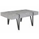 Beliani Mesa de centro ADENA 60x100 Cinza Claro