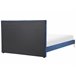 Beliani Cama com estrado Veludo LIMOUX 147x213 Azul Marino