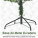 Árvore de Natal Pontas de PVC e PE, Base de aço e suporte HOMCOM Verde