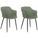 Beliani Silla de comedor ELIM Verde Escuro