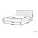Beliani Cama com estrado Pinho MAYENNE 189x208 Castanho
