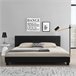 [Corium] Cama moderna em pele sintética Albacete - com colchão 169x210 Branco
