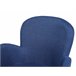 Beliani Cadeira de refeição BROOKVILLE Azul Marino